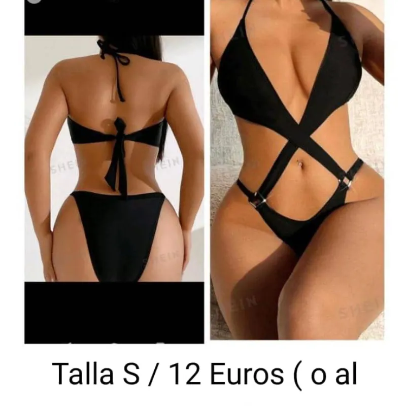 Bikini negro talla S