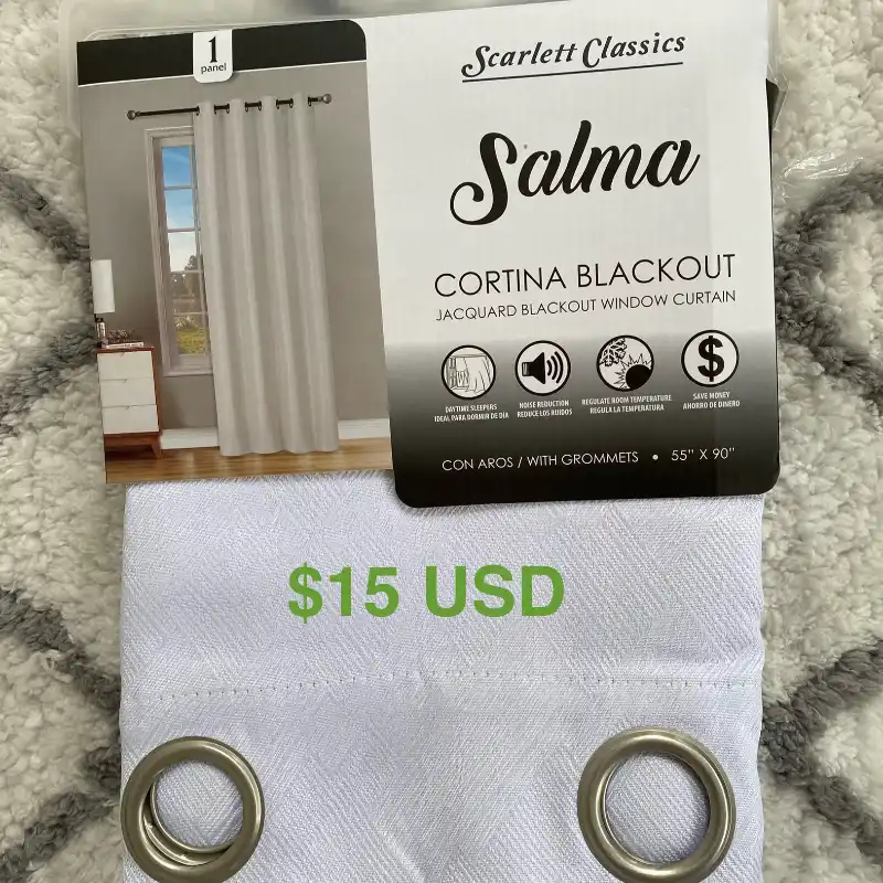 Cortinas Blackout 55x90” blanca