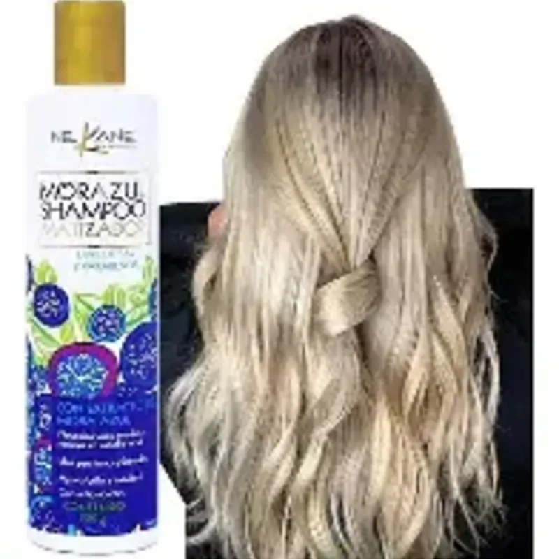 SHAMPOO MATIZADOR MOR AZUL.