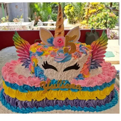 Cake tematica grande unicornio