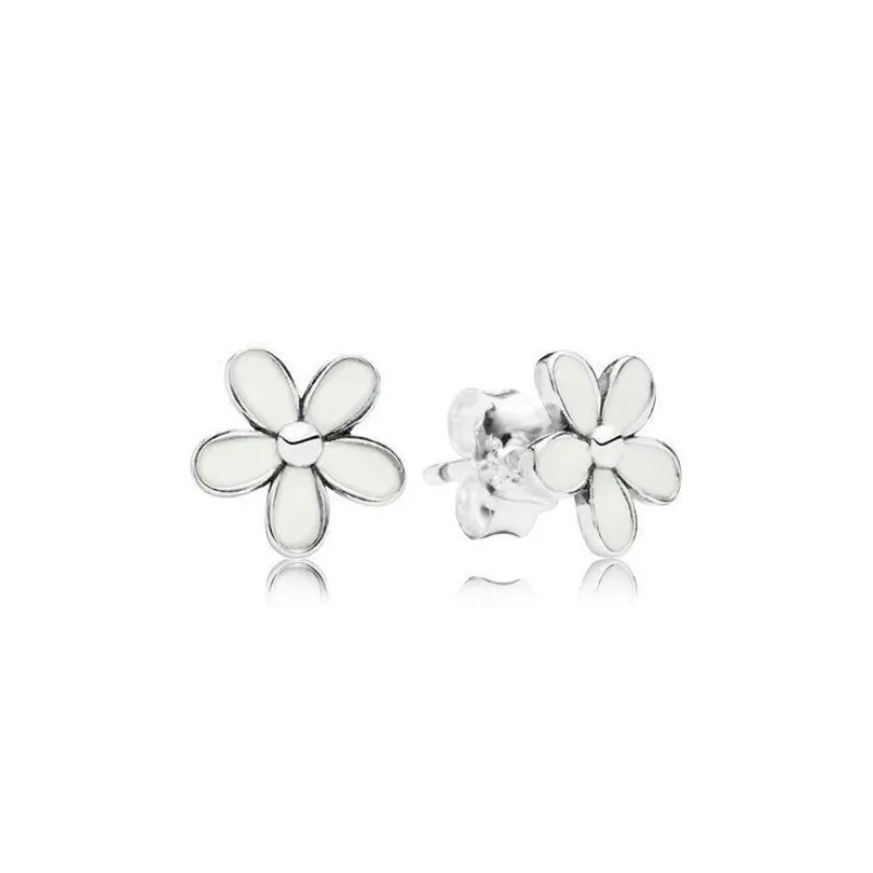 Aretes de Flor Blanca