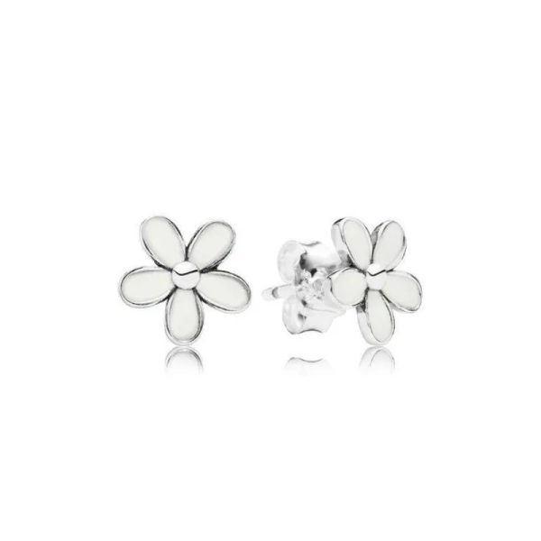 Aretes de Flor Blanca