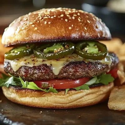Hamburguesa con Jalapeños