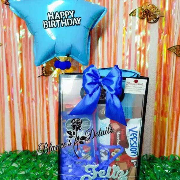 Bolsa de regalo con confituras y Globo
