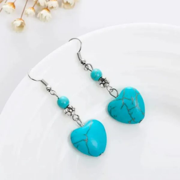 Aretes de turquesa.