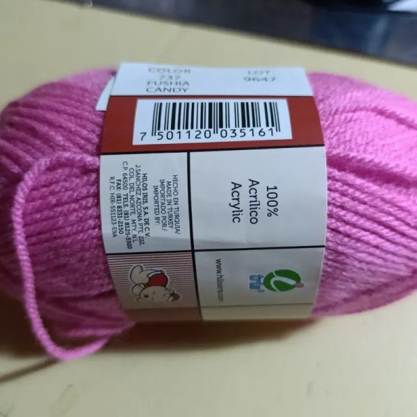 Hilo de estambre Iris color rosado fiusha