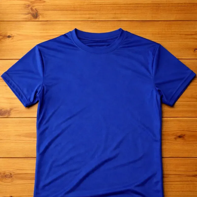 Pulóver para adultos sin cuello azul