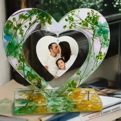 Portaretratos de corazón grande