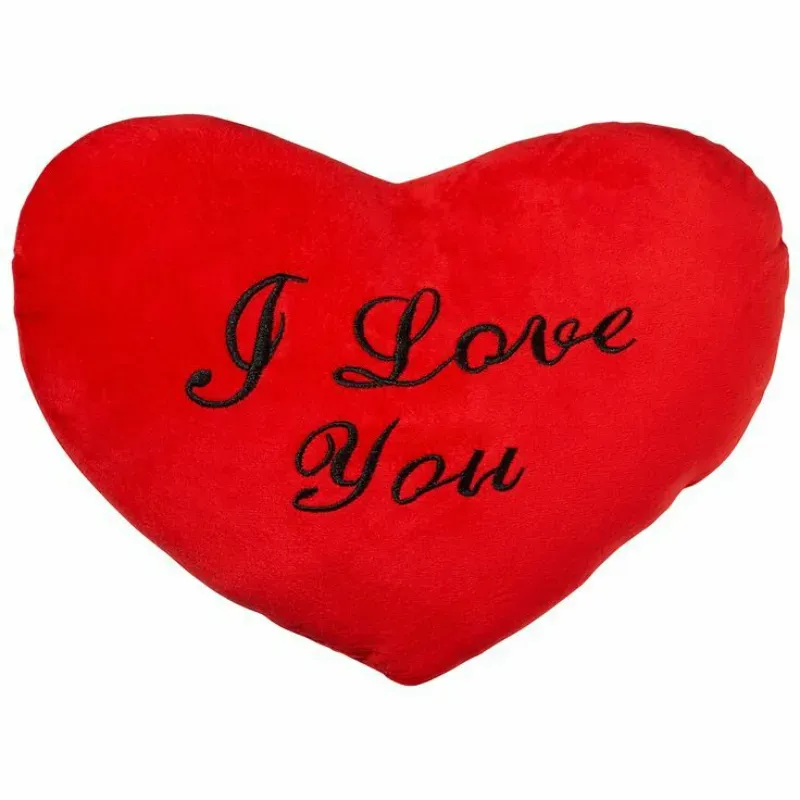 Cojín corazón peluche