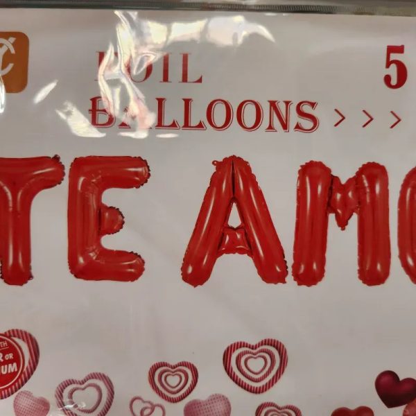 Cartel TE AMO