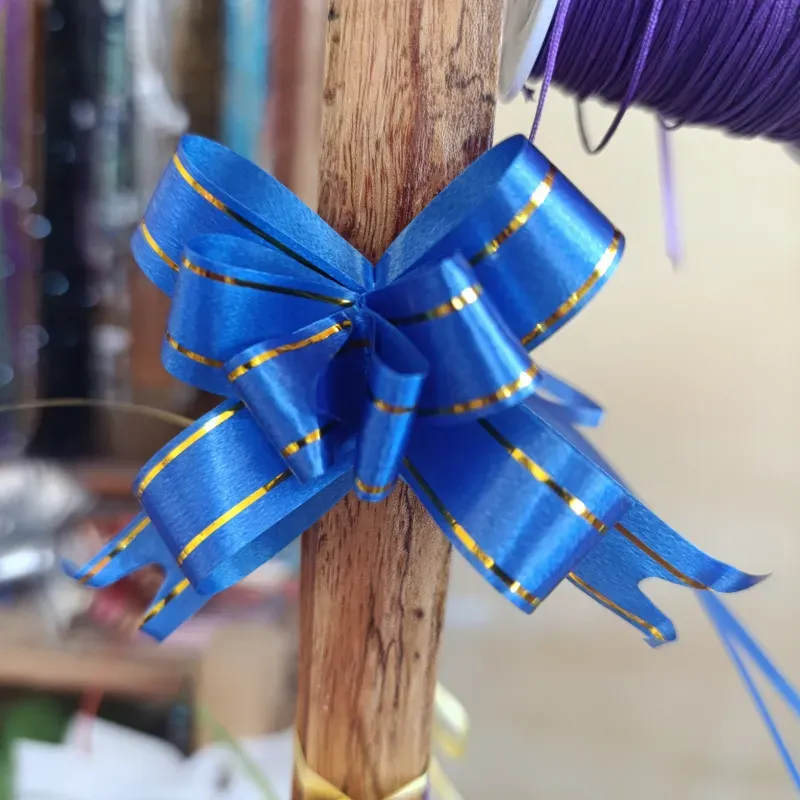 Lazo mágico o moño pequeño color azul 