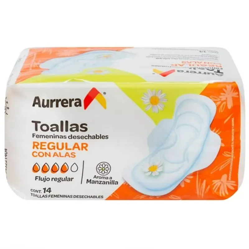 Toallas femeninas Aurrera con alas