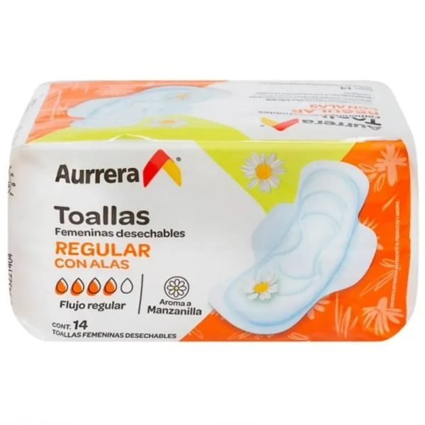 Toallas femeninas Aurrera con alas