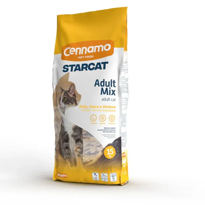 Starcat Adult Mix Pollo con Pescado y Verduras 15 kg