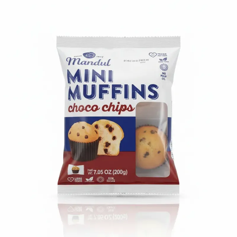 Pack de 10 Mini Muffins Mandul con Chips de Chocolate 200g