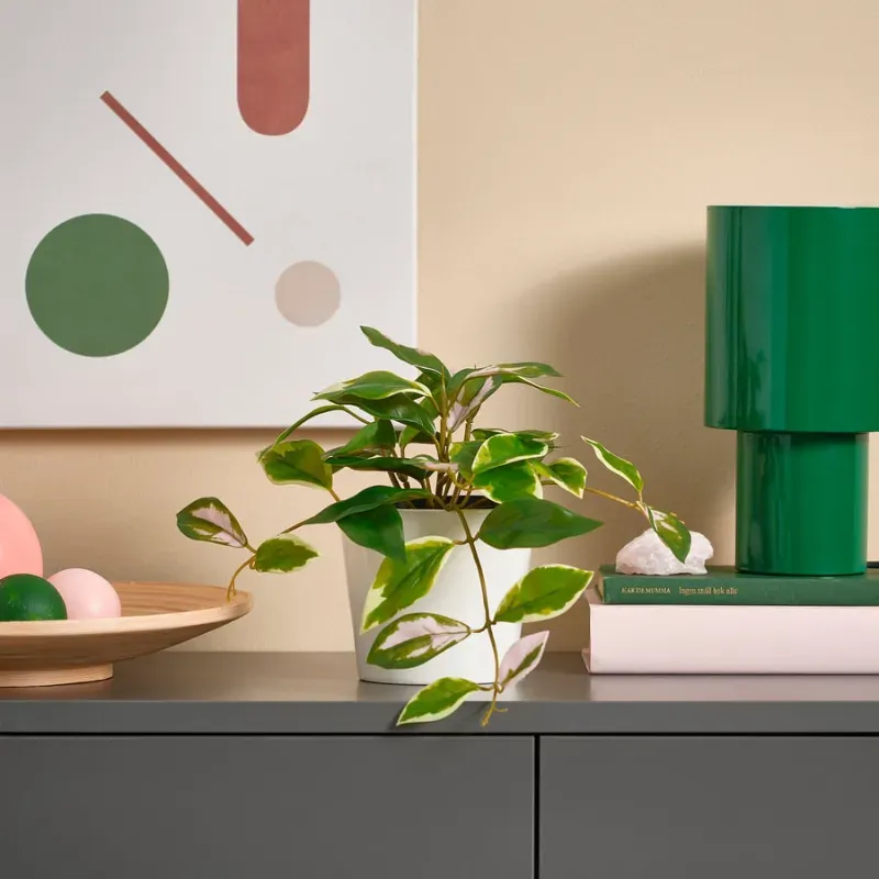 Maceta tipo flor de porcelana