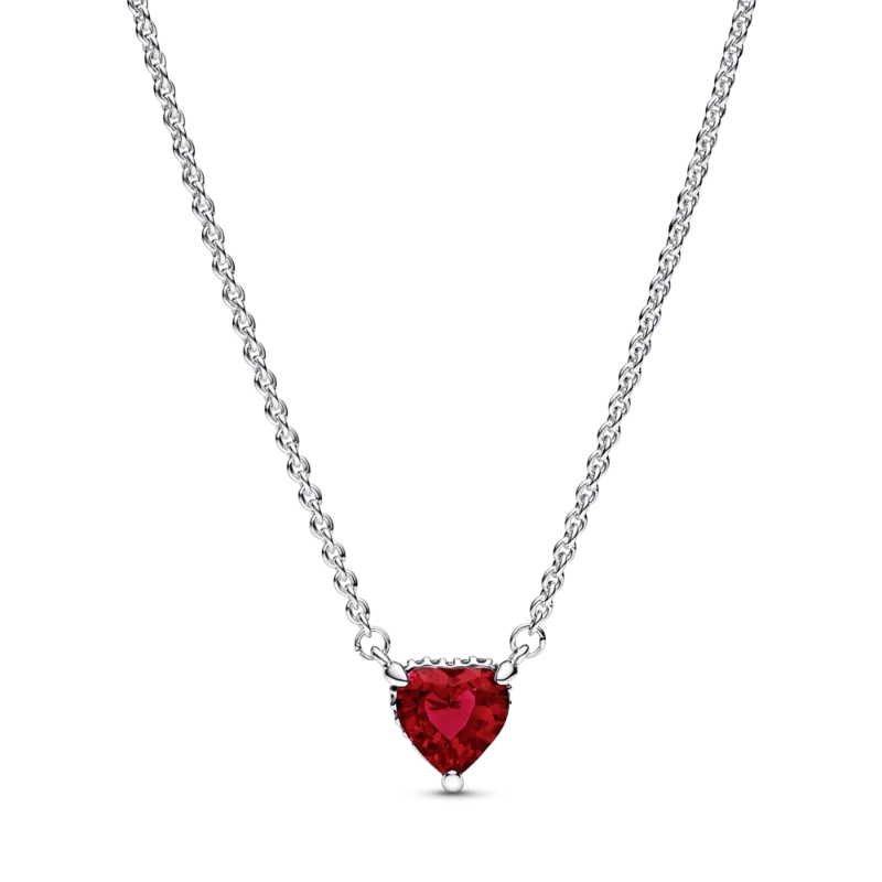 Cadena de Corazón Rojo