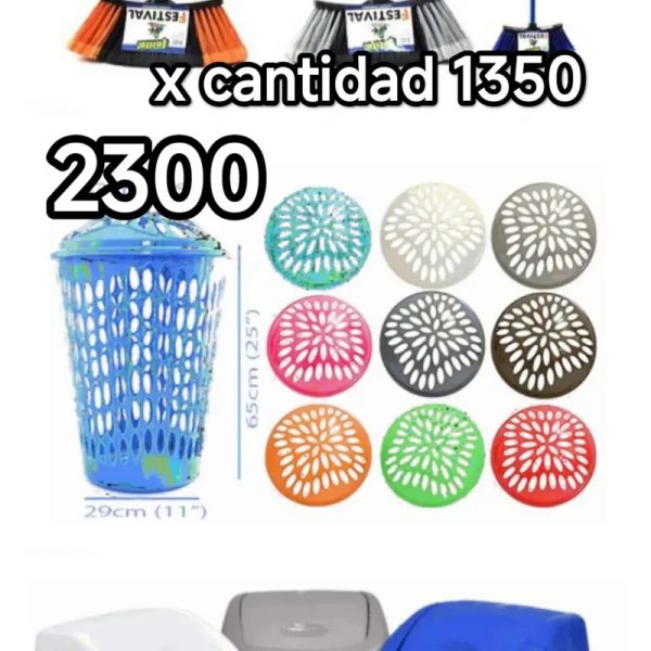 Cestos d ropa ,cestos d basura ,escobas