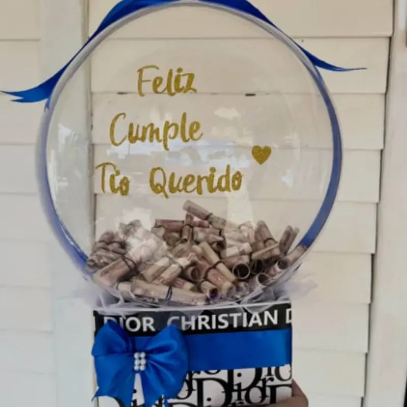 Globo Burbujas con Dinero