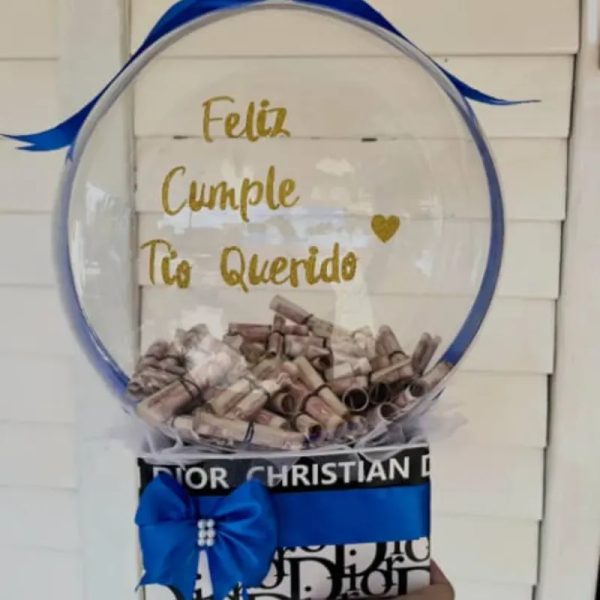 Globo Burbujas con Dinero