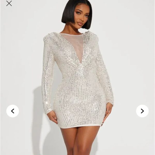 Vestido blanco de mujer