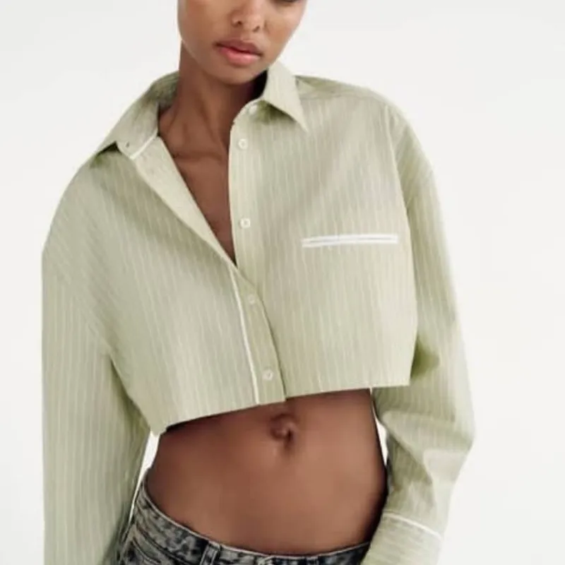 Camisa corta, manga larga