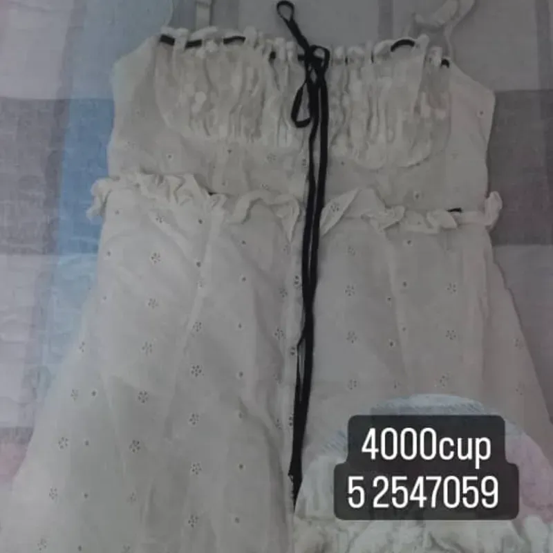 Vestido corto blanco talla M
