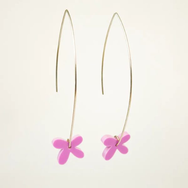 PENDIENTES HILO DE PLATA COLOR PASTEL