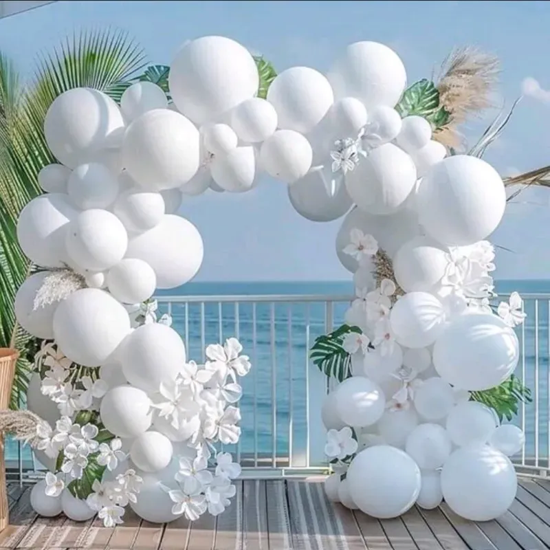 Set de globos blancos