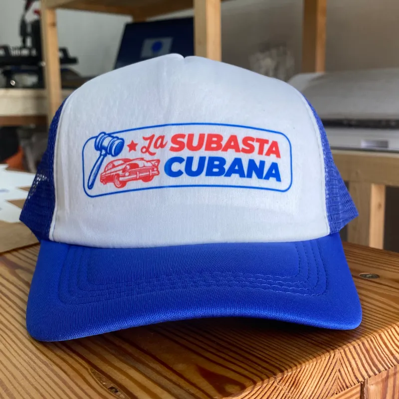 Gorra Trucker Azul y Blanca