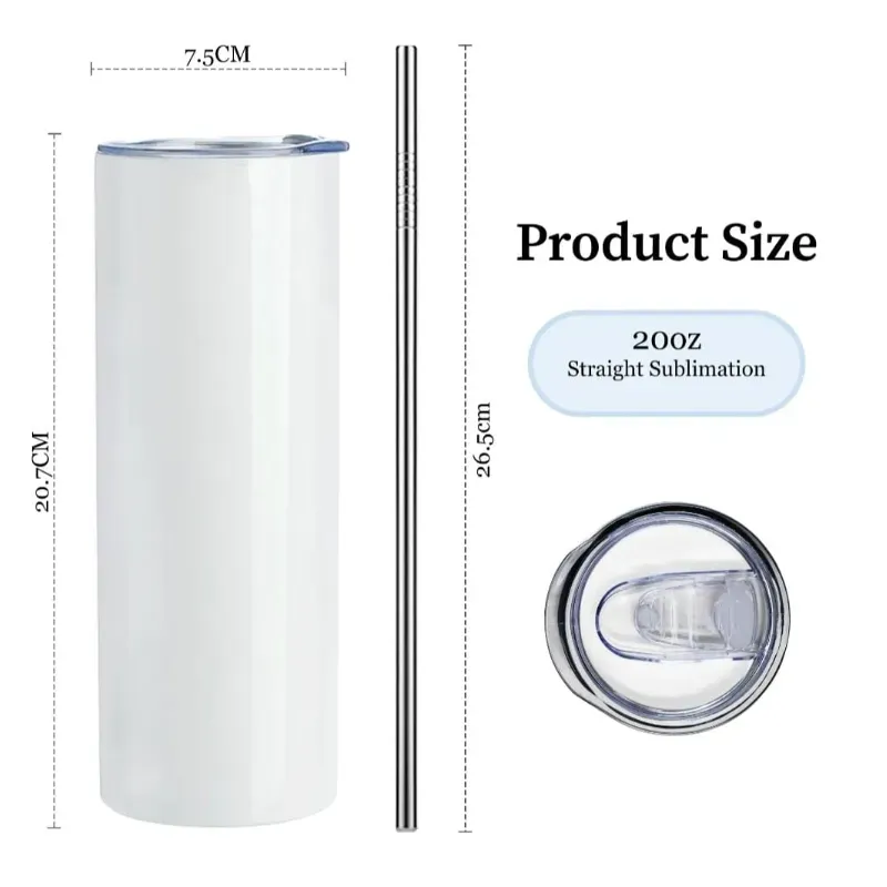 Termo blanco de sublimación 20 onz
