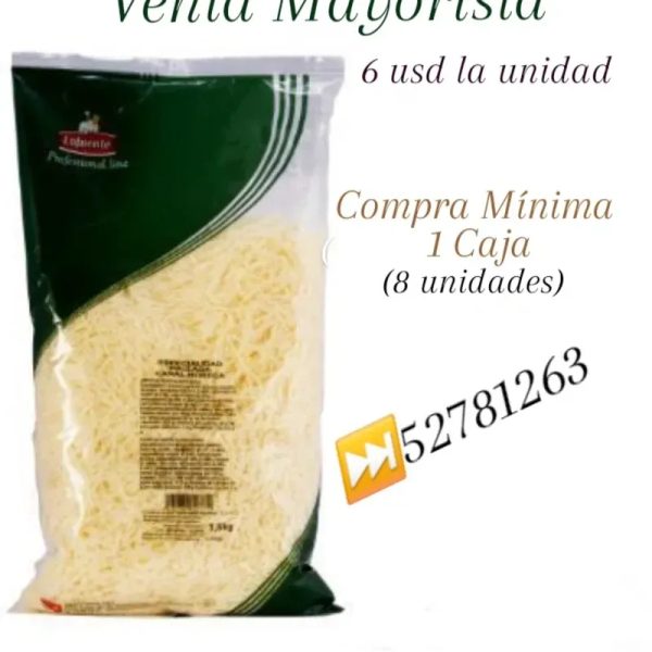 Queso Rallado Paquete de 1.5kg por Cantidad