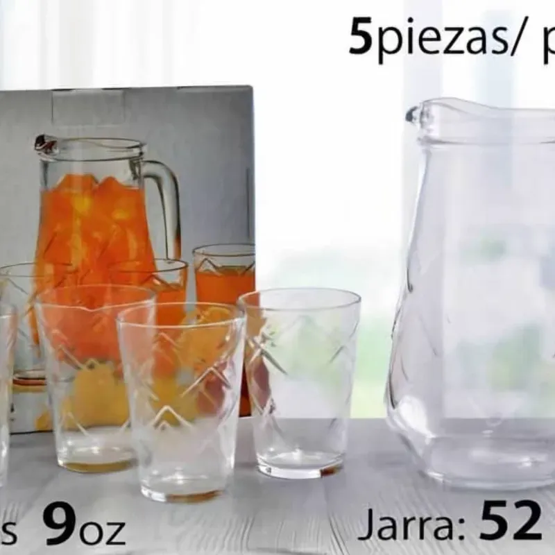 Set de jarra y vasos