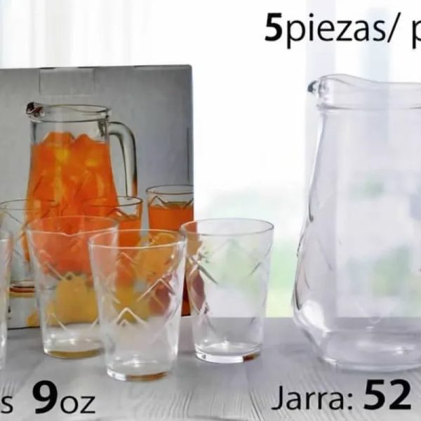 Set de jarra y vasos