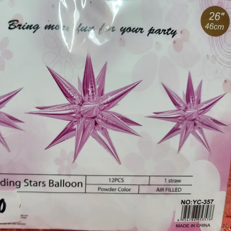 Set de tres estrellas de puntas