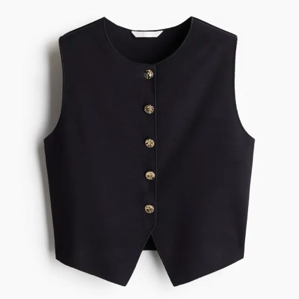 Blusa con Botones dorados