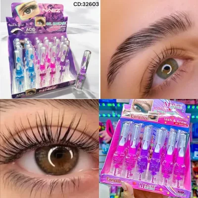 Gel Transparente con Ácido Hialurónico para Cejas y Pestañas