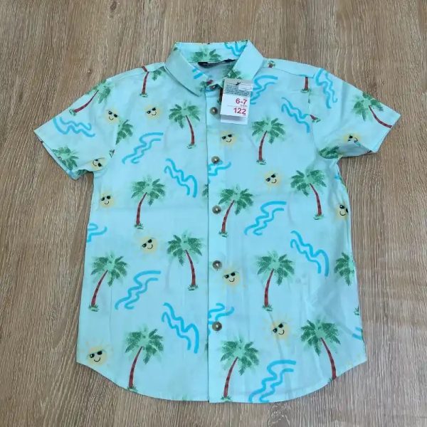 Camisa con palmeras y soles