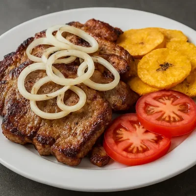 Bistec de cerdo natural Tentación al jugo (1/2  libra) 230g