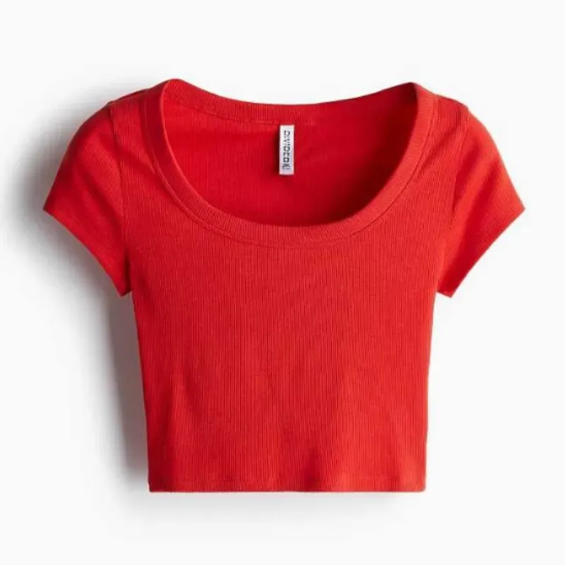 Camiseta cropped de canale