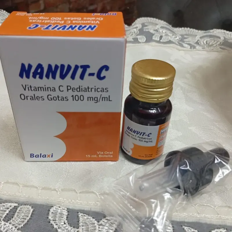  Vitamina C Pediátricas Gotas Orales (pomito de 15 ml, 100 mg/ml, 3 meses hasta 5 años).