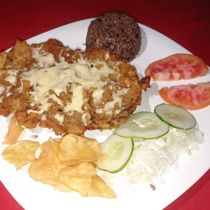 Escalope de cerdo a la milanesa