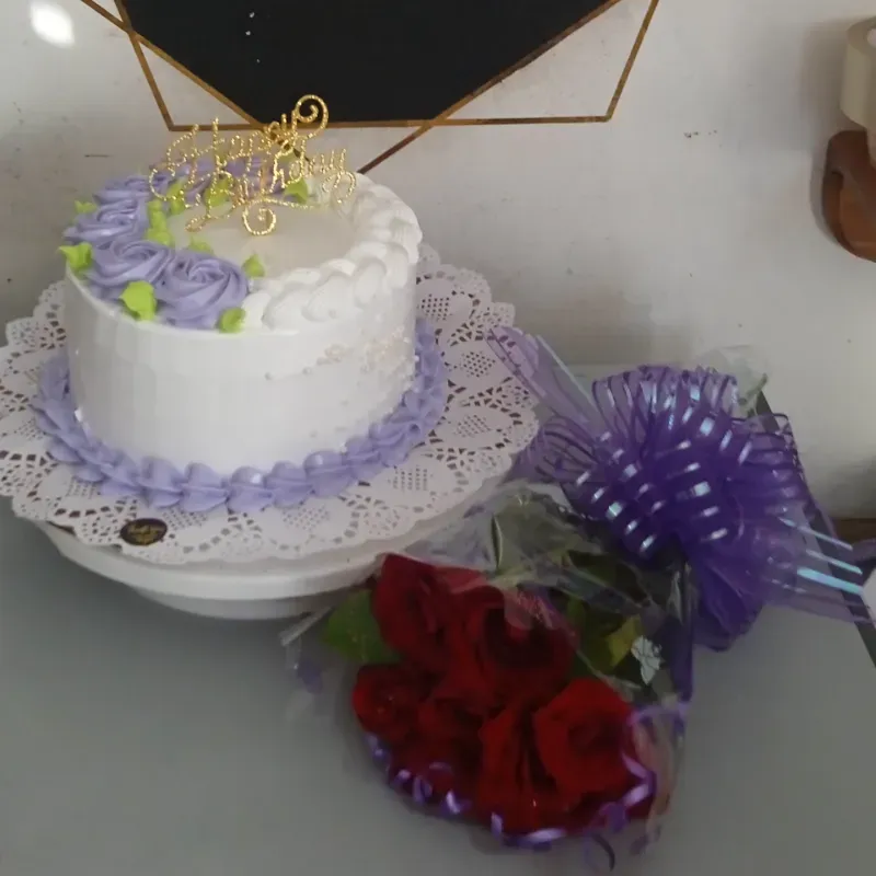 Cake con flores