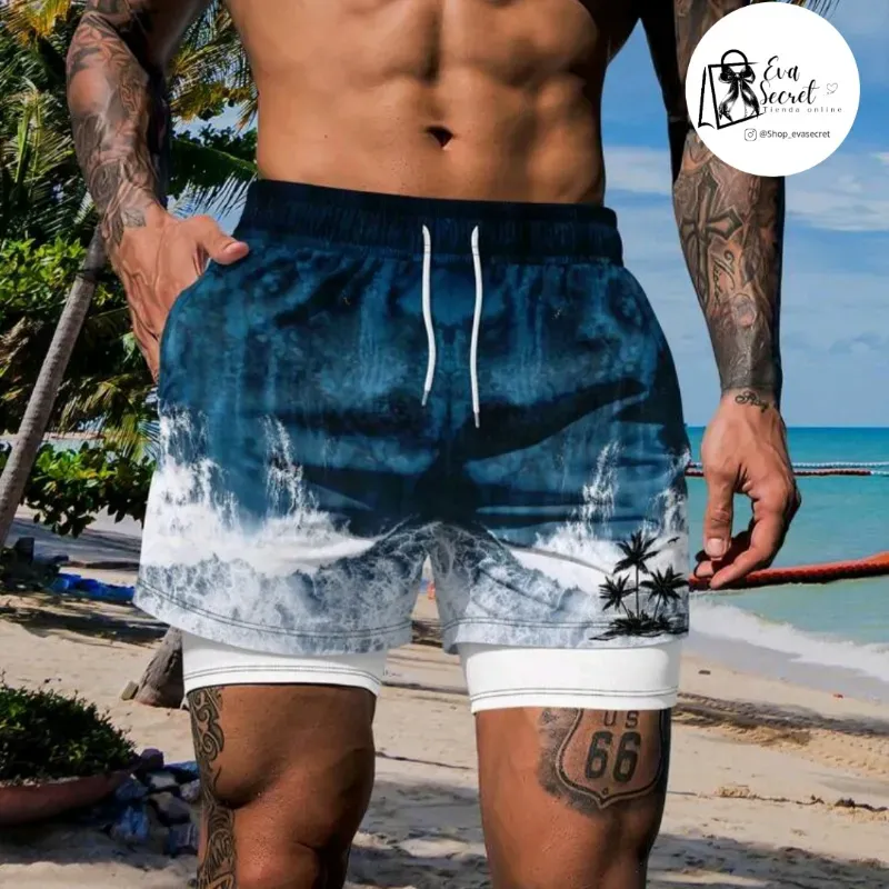 Short de playa para hombre