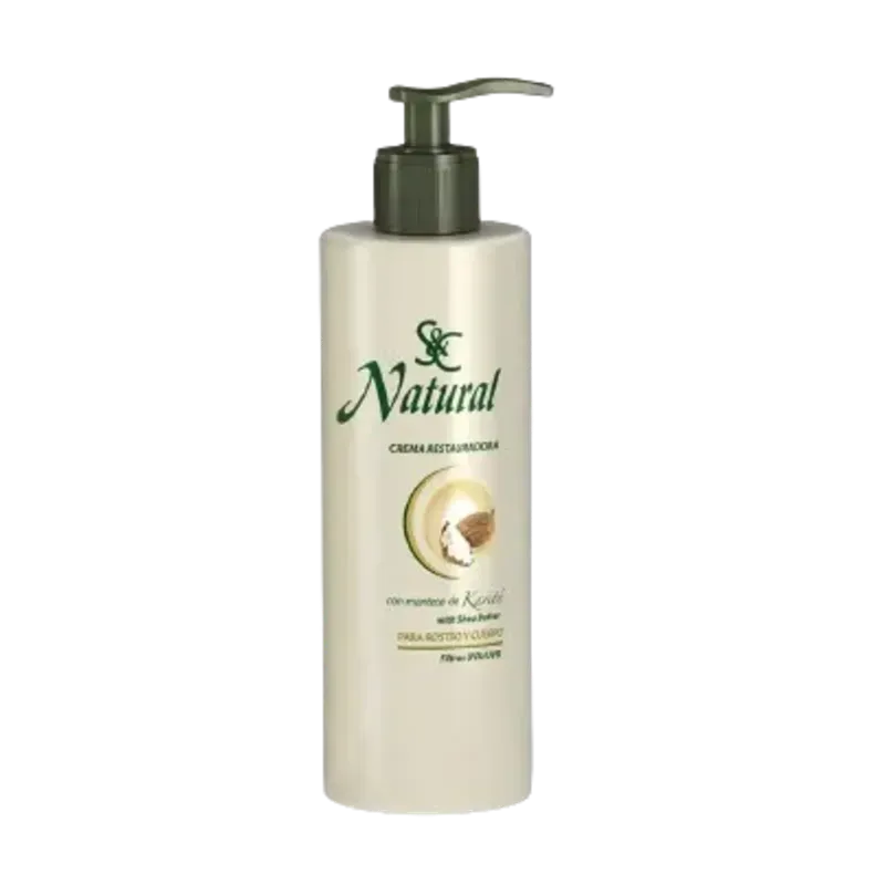 S&C NATURAL CREMA RESTAURADORA CON MANTECA DE KARITE 400ML