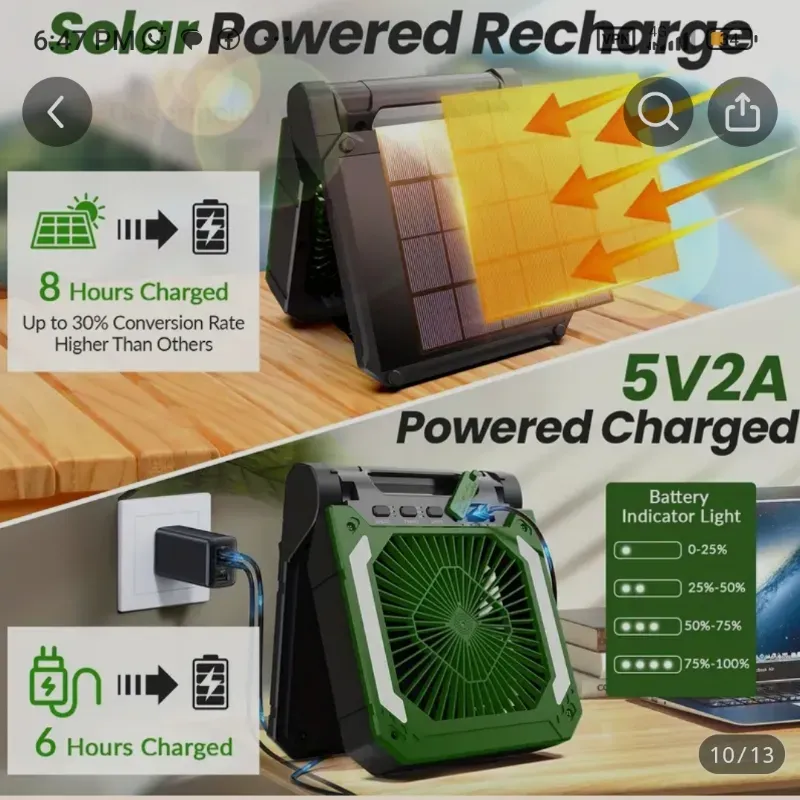 Ventilador Recargables