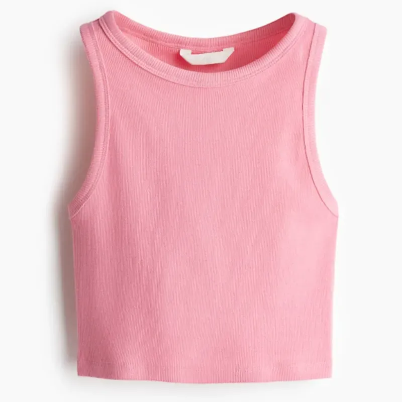 Camiseta cropped sin mangas