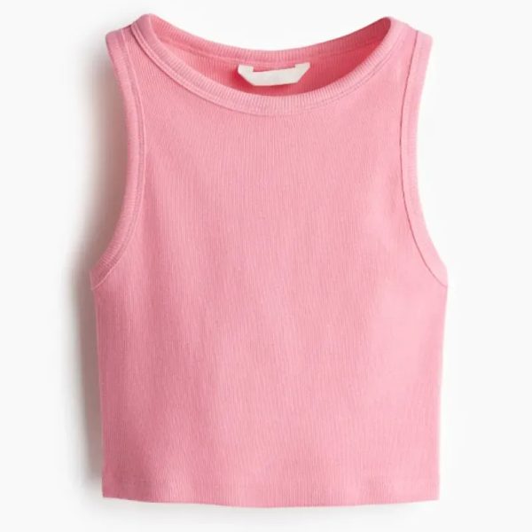 Camiseta cropped sin mangas