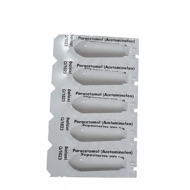 Supositorio de paracetamol (5 Supositorios)(vence 09/2026)