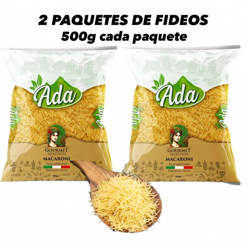 2 PAQUETES DE FIDEO(500g cada paquete)